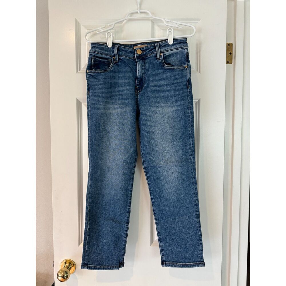 Women's KUT From the Kloth Catherine High Rise Crop Straight Leg Size 6